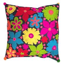 Almofada Floral Jardim Em Poliester