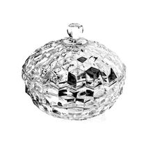 BOMBONIERE VIDRO TRANSPARENTE COM TAMPA