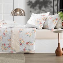 JOGO COLCHA VIDA E COR HONEY 2,9X2,7M KING