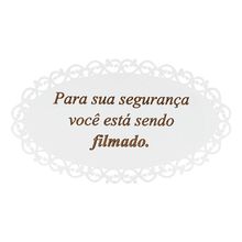 Placa Sendo Filmado Branco