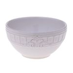 BOWL-VENICE-PROVENCAL-CERAMICA-BRANCO-QUADRIFOGLIO