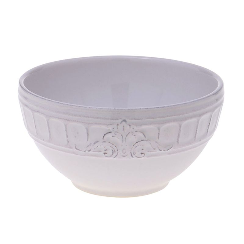 BOWL-VENICE-PROVENCAL-CERAMICA-BRANCO-QUADRIFOGLIO