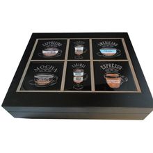 Caixa Para Café Coffee Bean Preta