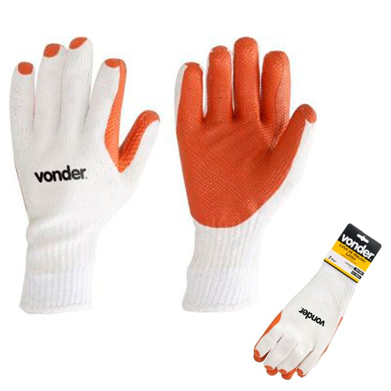 LUVA-MALHA-LATEX-LARANJA-VONDER-