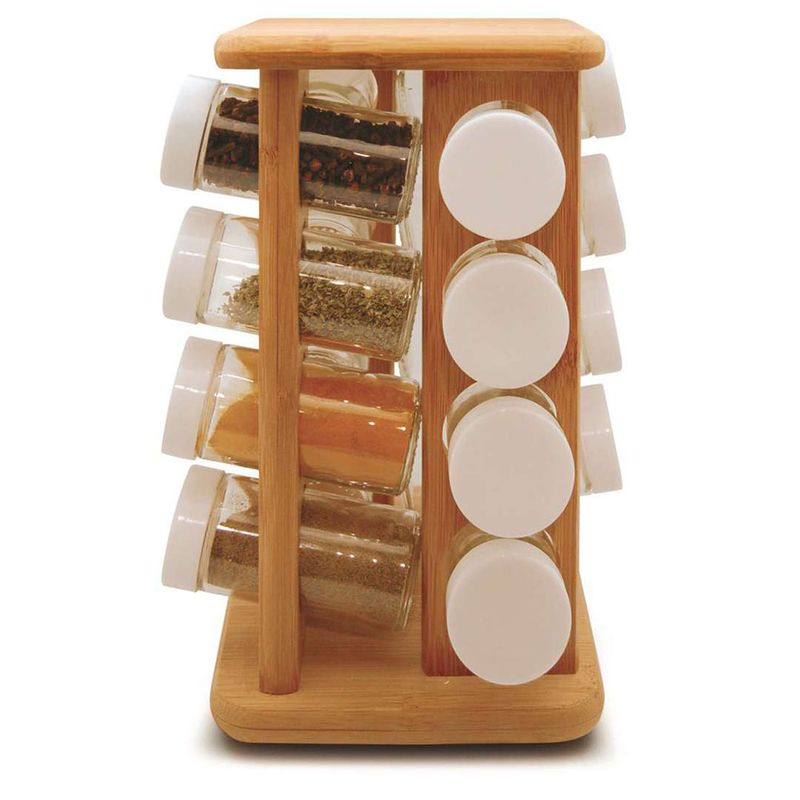 PORTA-TEMPEROS-GIRATORIO-EM-BAMBU-TYFT-17-PECAS