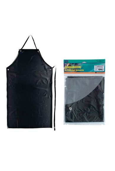 Avental Forrado De Pvc Preto