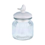 POTE-DE-VIDRO-C-TAMPA-BIRD-ON-TOP-BRANCO-GRANDE