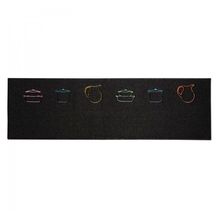 TAPETE BROWNIE 50X160CM PRETO VIZAPI