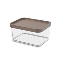 Pote Clear Grande 1l 13,1x16,7x8,5cm Warm Grey Coza