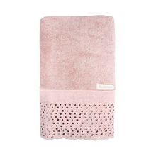 Toalha De Banho Com Aplicação Princess 70x140cm Rosa