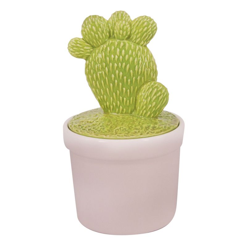 POTE-DE-CERAMICA-COM-TAMPA-EM-FORMA-DE-CACTOS-VERDE-E-BRANCO-105X18CM