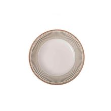 Conjunto Com 6 Pratos De Sobremesa Toscana Cinza Corona 21,5cm