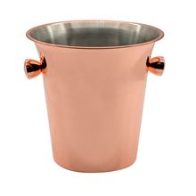 Balde Para Gelo Em Aço Inox 3,7L Cor Cobre D19xa20cm