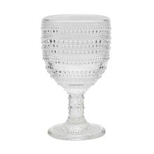 TAÇAS BOLINHAS EM VIDRO TRANSPARENTE 6 PEÇAS 300 ML