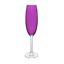 Jogo De 6 Tacas Para Champanhe Anna Roxo Em Cristal Eco 220ml