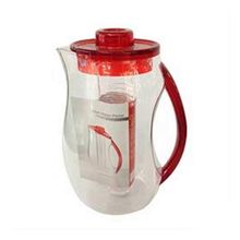 Jarra Vermelha Com Infusor Em Acrílico 2l Ky738r