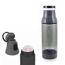 Garrafa Squeeze 400ml Com Alça E Trava Preta