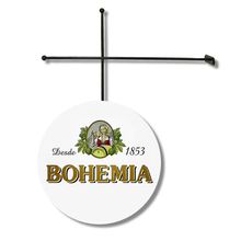 Placa Redonda Bohemia Com Suporte 29,8cm