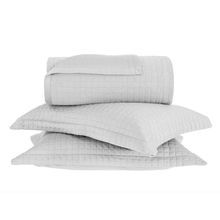 Kit Colcha King 3 Peças Micromatelasse New Vision Cinza 290x250cm