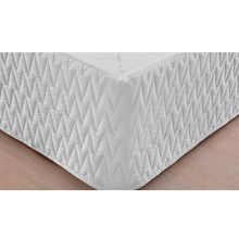 Saia Box Zig King 200 Fios Branco 193x203x35alt Matelassê