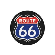 Porta Copos De Borracha Quadrado Route 66 Branco