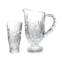 Jarra De Suco Com 6 Copos Em Vidro