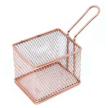 Mini Cestinha Retangular Em Inox An808bz