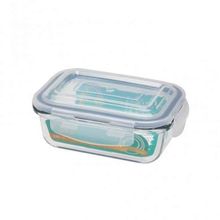 Potes Herméticos De Vidro Quadrado 370ml Chia  Pt13-1101