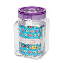 Pote Hermético De Vidro Quadrado 1,5l Lavanda Oxford Daily