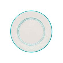 Conjunto Pratos Sobremesa Sky 20cm 6 Peças Azul E Branco