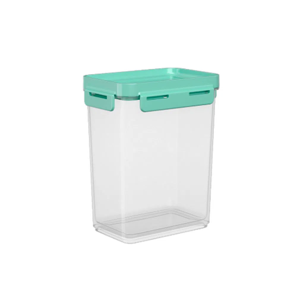 Pote Hermético Flap 900ml 12,5x8,7x15,7cm Verde Coza