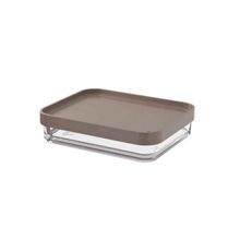 Pote Clear Uno 280ml 13,1x16,7x8,5cm Warm Gray Coza