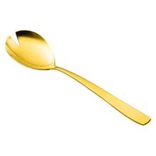 Garfo Para Salada Pisa Aço Inox Dourado Wolff