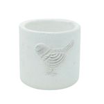 Vaso-De-Ceramica-Embossed-Bird-Branco-Grande