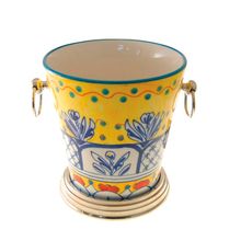 Balde Para Gelo Em Cerâmica Colorido 17cmX18,5cm