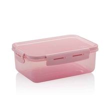Pote Click Retangular 1280ml Com Tampa Hermética E Trava