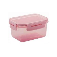 Pote Click Retangular 560ml Com Tampa Hermética E Trava