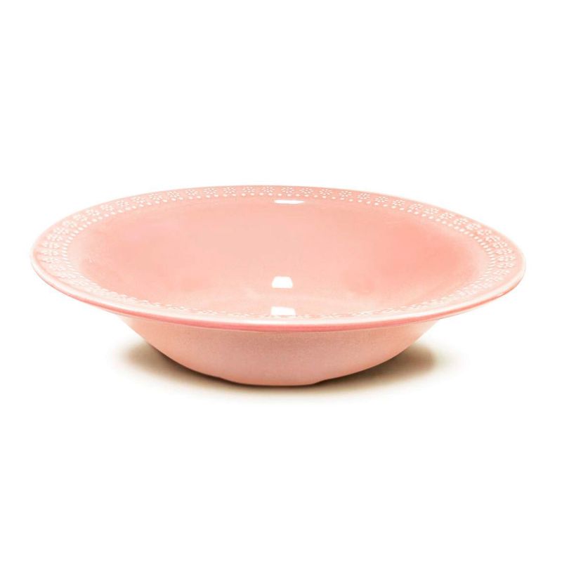 Conjunto-Com-6-Pratos-Fundos-Relieve-Rosa-Corona