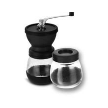 Moedor De Café Manual Com Recipiente Em Vidro