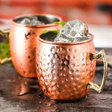 Caneca Martelada Em Inox Cobre 550ml Fracalanza