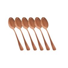 Colher De Chá Elite Cor Cobre 6 Peças