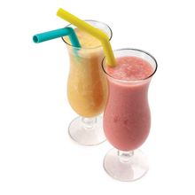 Conjunto Com 6 Canudos de Silicone e 1 Escova