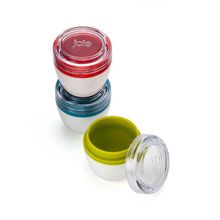 Conjunto 3 Porta Condimentos/Molhos Para Viagem