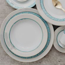 Jogo de Pratos Fundos Audrey Em Porcelana Schmidt 6 Peças