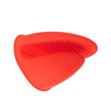 Pegador Luva Silicone Vermelho 14cm