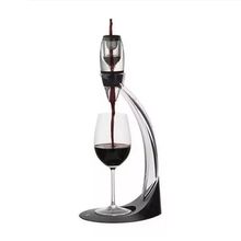 Aerador Para Vinho Com Suporte Acrilico Transparente e Preto  Dynasty