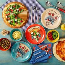 Pratos Rasos Para Pizza Sortido Conjunto Com 3 Unidades