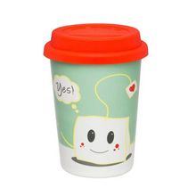Copo Trip Sou Do Chá 300ml Em Cerâmica e Silicone Oxford