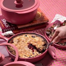 Conjunto De Panelas Cookware Cerâmica Rose 4 Peças