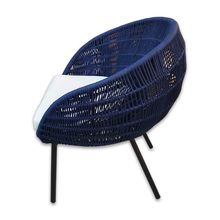 Poltrona Salta Alumínio E Corda Náutica Ofício Natural